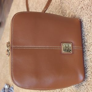 Dooney and Bourke "Trixie" crossbody purse. Brown.